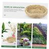 Handwoven Straw Bird Nest, Bird Cage Accessory, 2 pcs, Khaki view 3