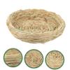 Handwoven Straw Bird Nest, Bird Cage Accessory, 2 pcs, Khaki view 4
