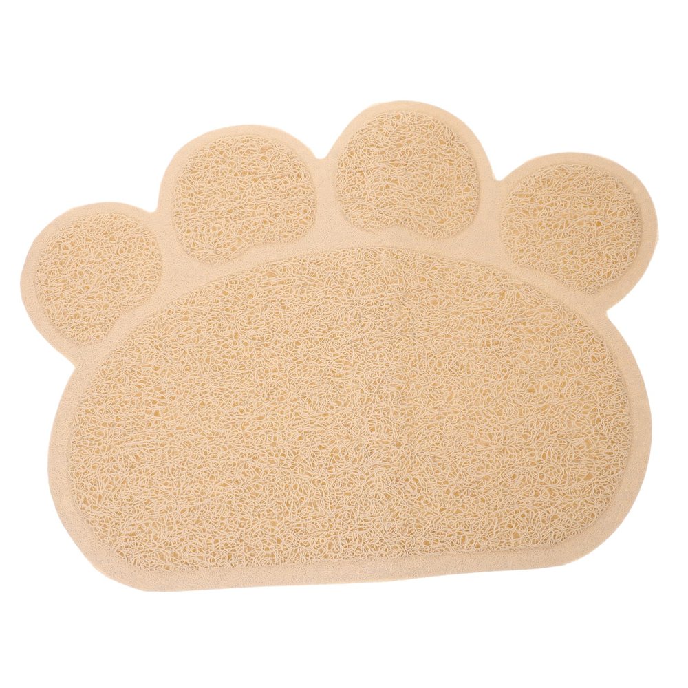 PartyKindom Non-Slip Cat Litter Mat - Paw Shape 30 x 40cm