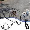 Double-Ended Dog Leash with Tangle-Free Cable, Adjustable Length view 3