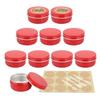 YANCAER 20-Pack 50 mL Red Aluminum Tins with Lids, 57 mm x 28 mm view 1