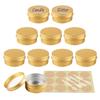 YANCAER 20-Pack 50 mL Gold Aluminum Tins with Screw-Top Lids, 57 mm x 28 mm view 1