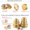 YANCAER 20-Pack 50 mL Gold Aluminum Tins with Screw-Top Lids, 57 mm x 28 mm view 3