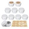 YANCAER 20-Piece 5 ml Aluminum Tins with Screw-Top Lids, White, 26 mm x 15 mm view 1