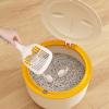 Multifunctional Cat Waste Bin with Closed Push Lid for Odor Control view 2