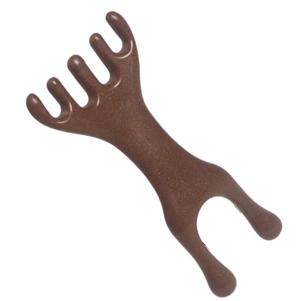 misppro Wide-Tooth Massage Comb, Handheld Manual Scalp Massager, Two-Headed Resin