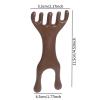 misppro Wide-Tooth Massage Comb, Handheld Manual Scalp Massager, Two-Headed Resin view 3