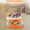 4-in-1 Baby Walker, 5 Height Settings, Push Handle, Music, Serving Tray, Pink view 4