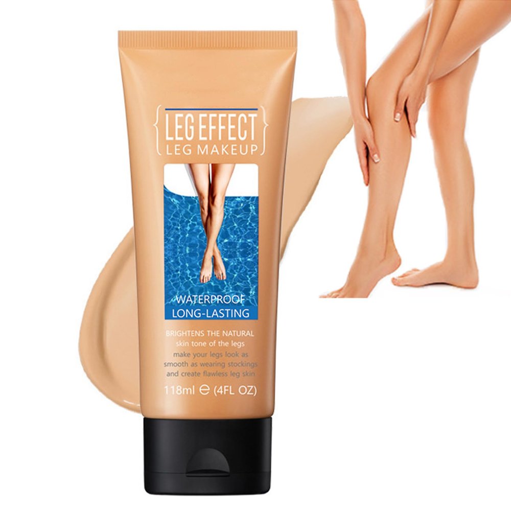 Waterproof No-Transfer Leg and Body Makeup for Scar, Tattoo, and Vein Coverage, Long-Lasting Body Foundation, 4 fl oz, Medium Glow