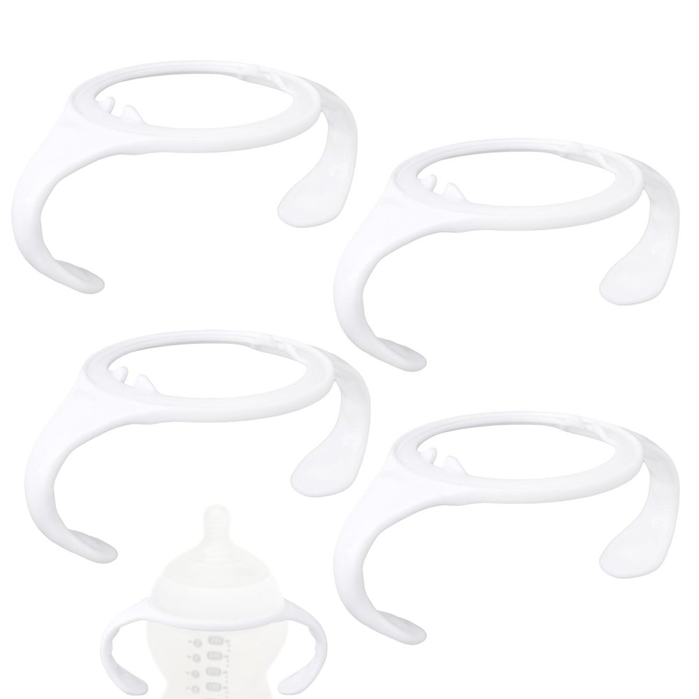lasuroa 4-Pack Baby Bottle Handles for Tommee Tippee, Ergonomic Non-Slip Replacement Handles