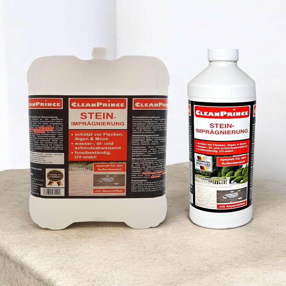 CleanPrince Stone Impregnator, 6 Liters | CP400030-6 for Granite, Sandstone, Concrete and Pavers
