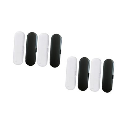 SAFIGLE 2 Sets of Toothbrush Cases for Electric Toothbrushes, 4-Piece Sets with Secure Closure and Drainage Openings, for Travel