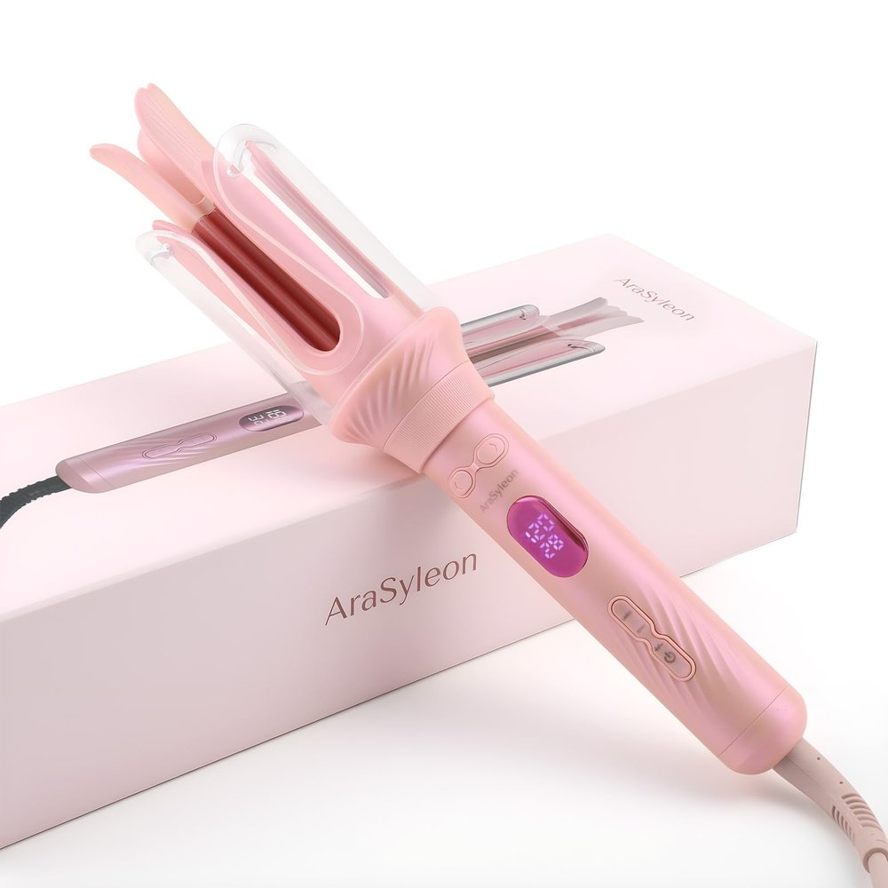 AraSyleon Automatic Curling Iron, 28/32/40 mm, 12 Temps, 30-Second PTC Heating