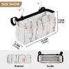 FRODOTGV Beauty Gladiolus Bedside Caddy with Large Pockets and Bottle Holder, Hanging Organizer for Dorms, Beds, Hospital Beds, and Baby Cribs view 4