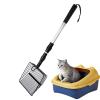 Removable Long-Handle Cat Litter Scoop with Adjustable Mesh view 1