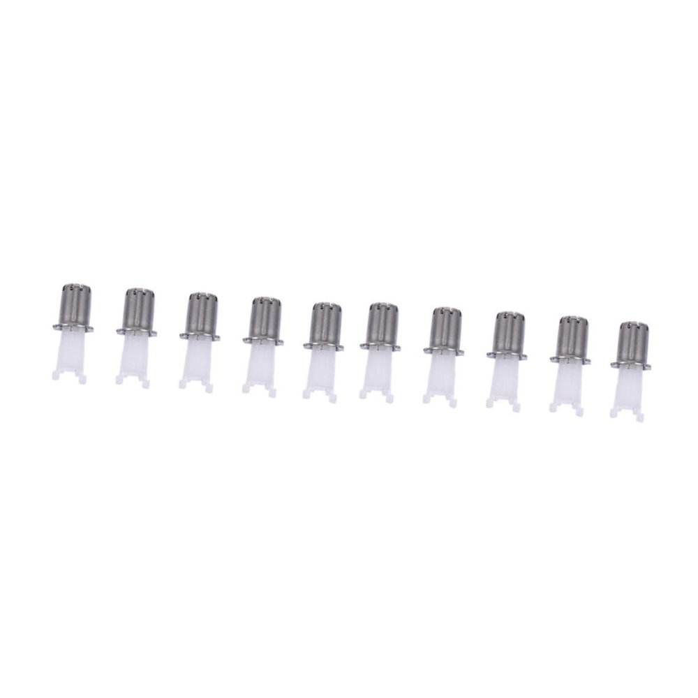 10 Replacement Heads for D202 Nose Hair Trimmer with Steel Cap, White