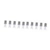 10 Replacement Heads for D202 Nose Hair Trimmer with Steel Cap, White view 1