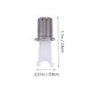 10 Replacement Heads for D202 Nose Hair Trimmer with Steel Cap, White view 2