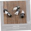 10 Replacement Heads for D202 Nose Hair Trimmer with Steel Cap, White view 3