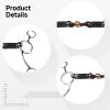 yeeplant 5.3 Horse Training Bit, Copper-Wrapped Iron Mouthpiece with Stainless Steel Cheeks view 2