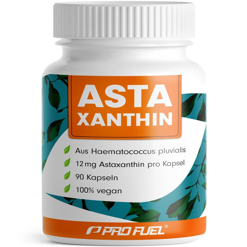 Astaxanthin Capsules, 90 Count – 12 mg per Capsule, AstaGuard, Vegan
