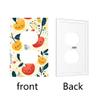 Sweet Cherry Fruit Light Switch and Outlet Covers, Yellow and Red Wall Accents, Cartoon Style view 2