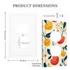 Sweet Cherry Fruit Light Switch and Outlet Covers, Yellow and Red Wall Accents, Cartoon Style view 3