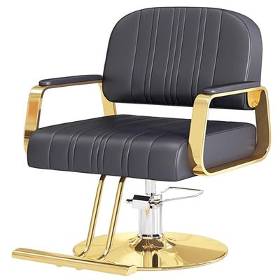 KingWich Professional Hydraulic Salon Styling Chair, Height Adjustable, 360° Rotation, Black