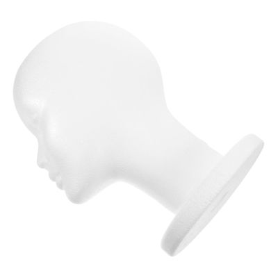 ABOOFAN Foam Mannequin Head Wig and Mask Stand, White