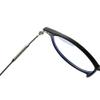Nyxphy Fashionable Blue-Light-Filtering Myopia Glasses for Women and Men, Lightweight TR90/Metal Oval Frame, Black Marble, -1.00 Diopters view 3