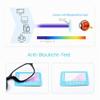 Nyxphy Fashionable Blue-Light-Filtering Myopia Glasses for Women and Men, Lightweight TR90/Metal Oval Frame, Black Marble, -1.00 Diopters view 4