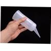 Healeved 5-Pack White Plastic Applicator Bottles with Measurement Scale view 3