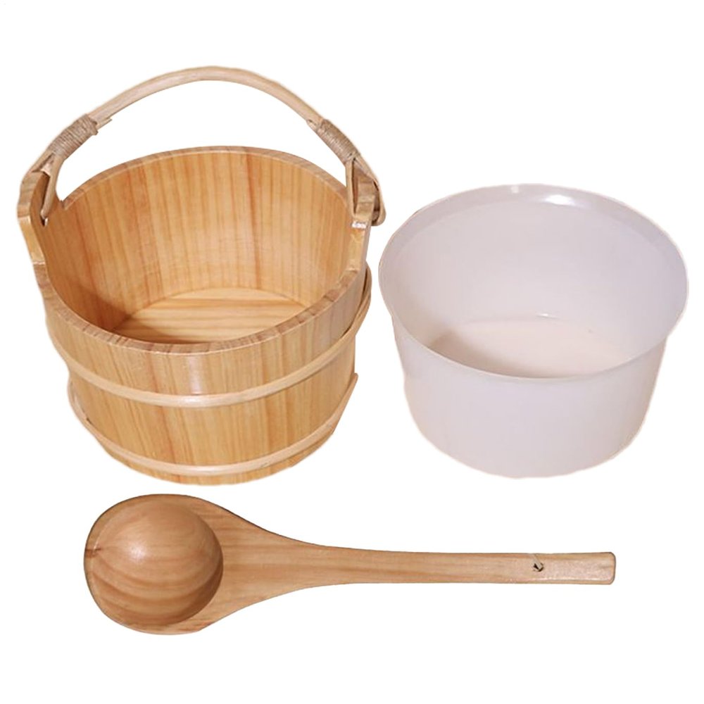 Handcrafted Long-Handled Sauna Bucket Set