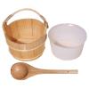 Handcrafted Long-Handled Sauna Bucket Set view 1