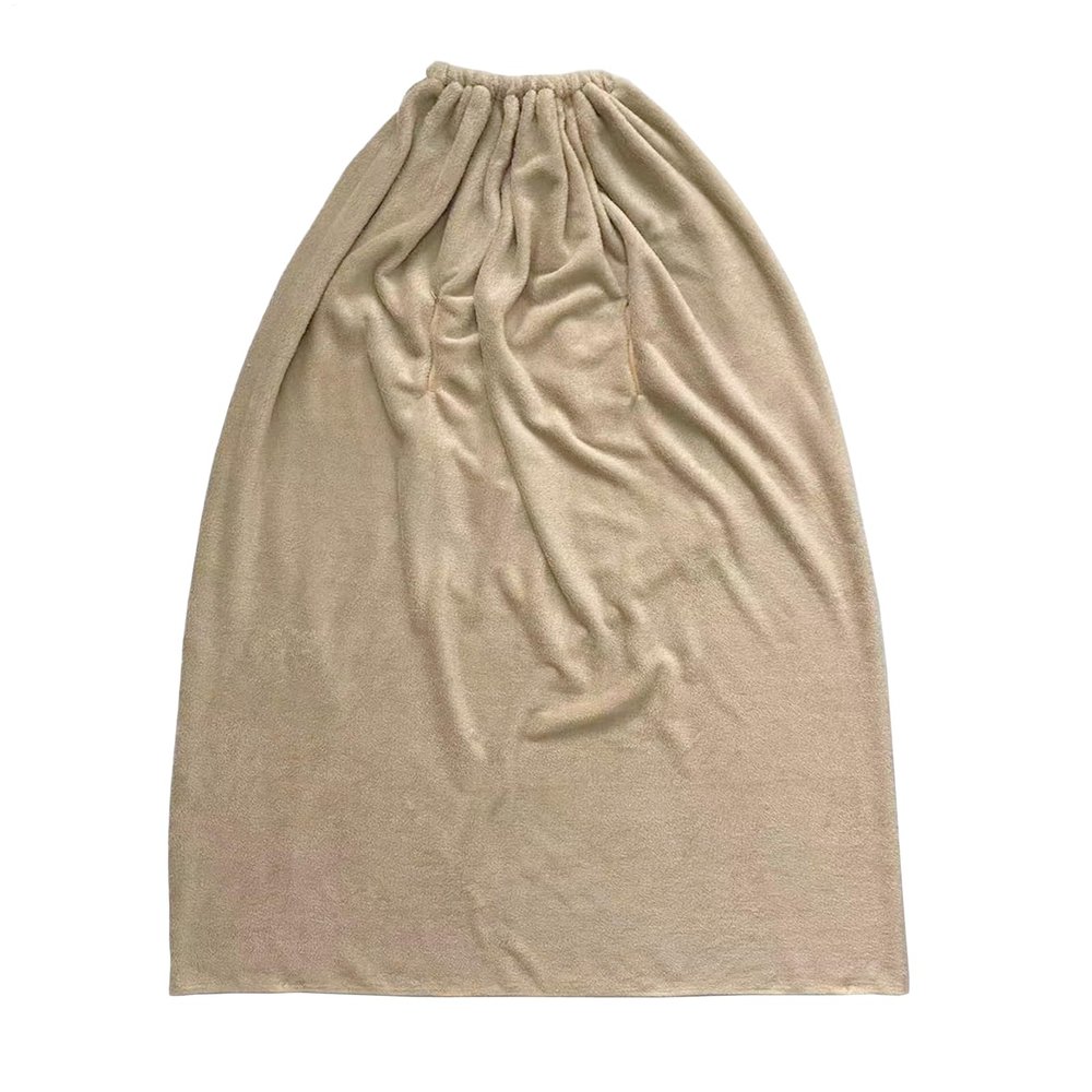 Genrico Sauna Robe, Sauna Rose Women – Full-Body Steam Cover, Unisex, Khaki, 130 cm