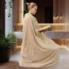 Genrico Sauna Robe, Sauna Rose Women – Full-Body Steam Cover, Unisex, Khaki, 130 cm view 2