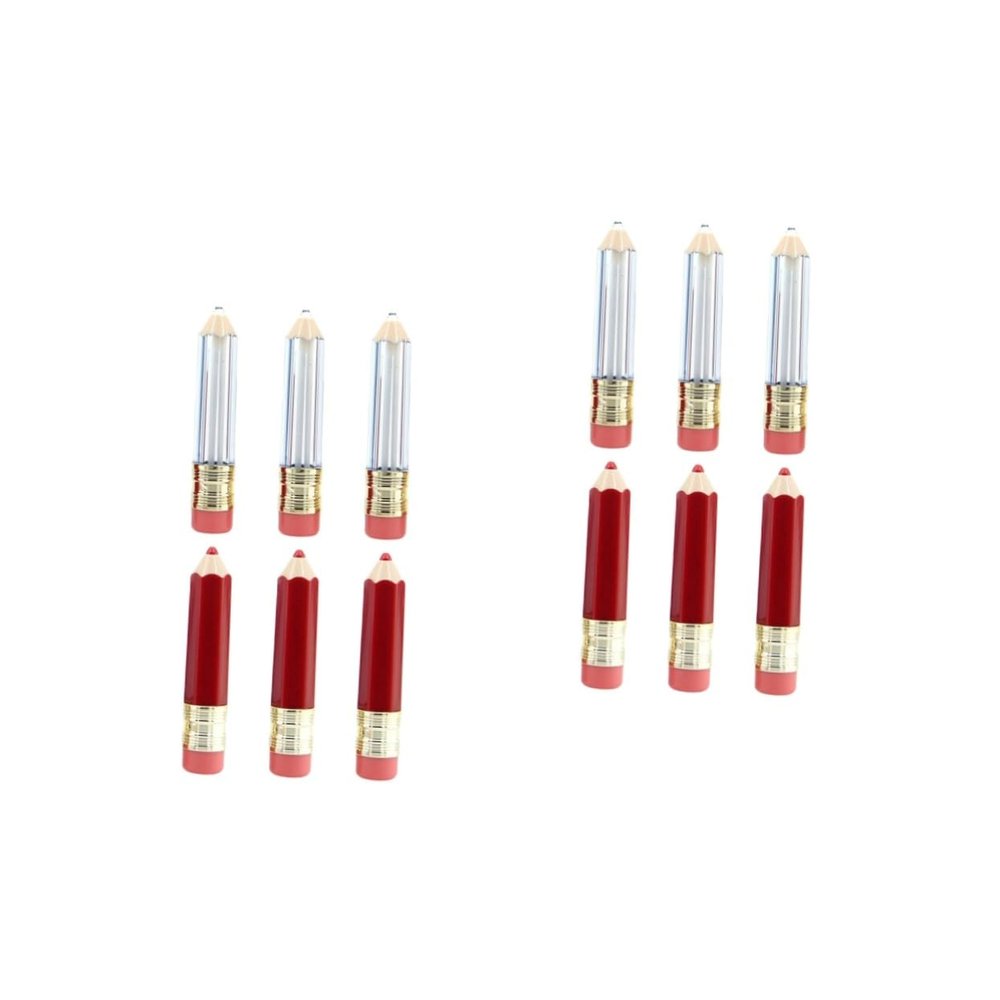 Ipetboom 5 Sets DIY Lipstick Containers, Empty Transparent Lip Gloss Tubes, 6 pcs × 5