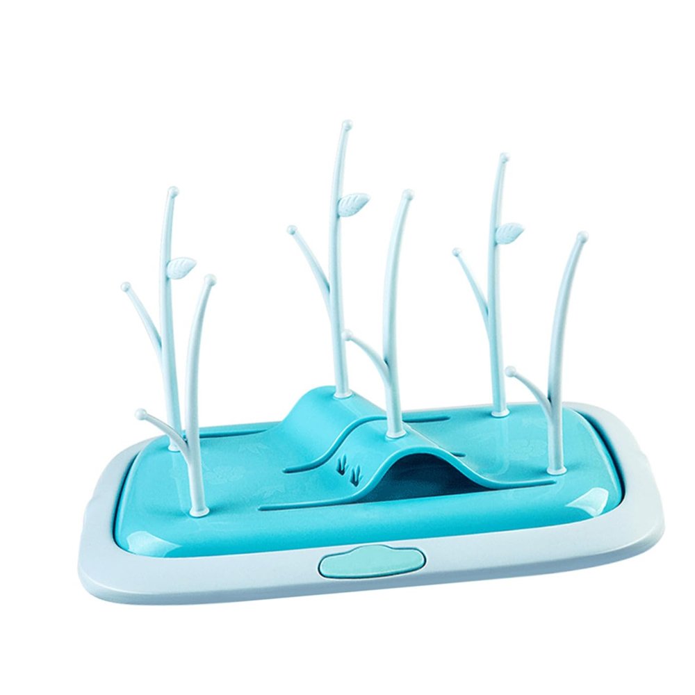 Yardwe Baby Bottle Drying Rack with Removable Plastic Drip Tray