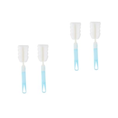 Yardwe Set of 2 Baby Bottle Cleaning Brushes with Sponges