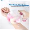 FOYTOKI 4-Piece Long Bath Flower Exfoliating Shower Balls, Assorted Colors view 3