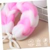 FOYTOKI 4-Piece Long Bath Flower Exfoliating Shower Balls, Assorted Colors view 4