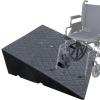 QICBYING Rubber Curb Ramp, High-Capacity Threshold Ramp for Cars, Trucks, Bicycles, Motorcycles and Wheelchairs (49 x 22 x 4 cm) view 1