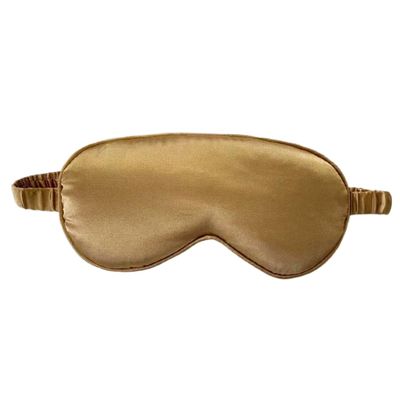 Whakano Blackout Sleep Mask, Soft Eye Mask with Elastic Band, Gold Bronze