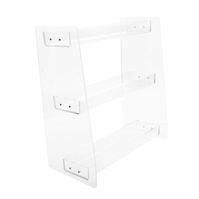 SAFIGLE Multi-Tier Transparent Plastic Display Stand for Snacks and Small Items