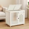 Indoor Pet Cage, Portable Kennel with Wheels & Plastic Tray view 1