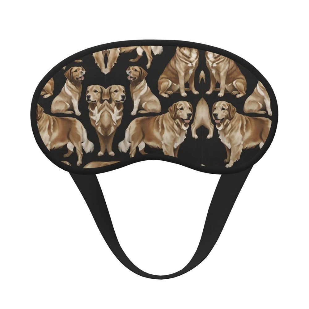 Lightweight Comfortable Eye Mask with Golden Retriever Design