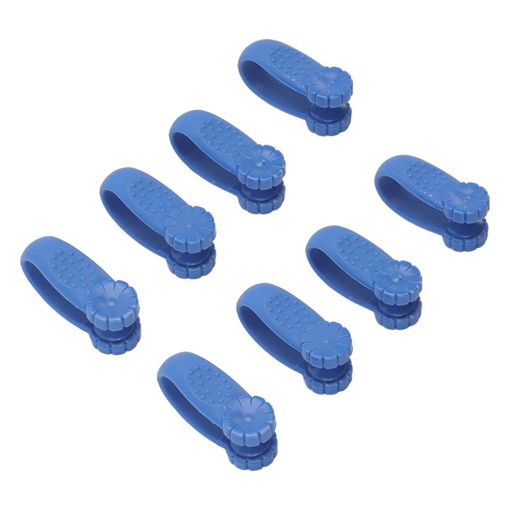 8pcs Hand Pressure Point Tool - Acupressure Clamp/Holder for Migraine Relief and Immune Support (BLUE)