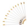 Pack of White Wooden Eyebrow Pencils with Sharpener view 1