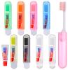 Apricitie 8-Pack Foldable Travel Toothbrushes with Toothpaste view 1