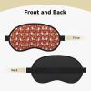 Lightweight, Comfortable Corgi Eye Mask with Dog and Flower Design view 2